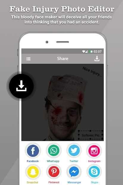 Fake Injury Photo Editor screenshot 1