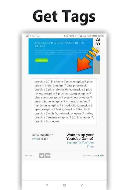 Youtube Tag Tools screenshot 3