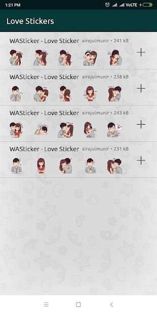 Love Stickers for WhatsApp - WAStickerApps Love स्क्रीनशॉट 1