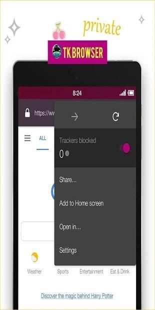 TK Browser स्क्रीनशॉट 6