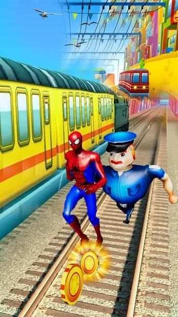 Super Train Superheroes Raider Dash : Subway Surfs screenshot 3