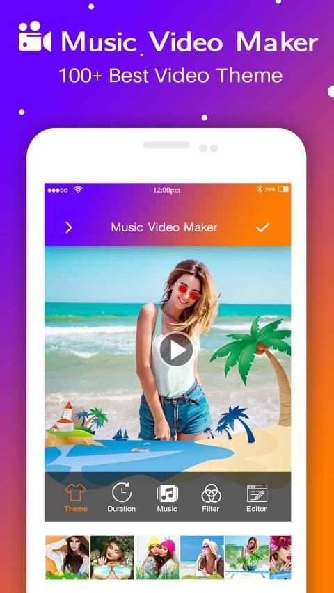 Photo Video Music Maker 2019 स्क्रीनशॉट 4