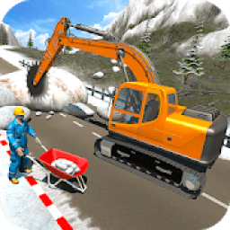 Snow Cutter Excavator Simulator-Winter Snow Rescue आइकन