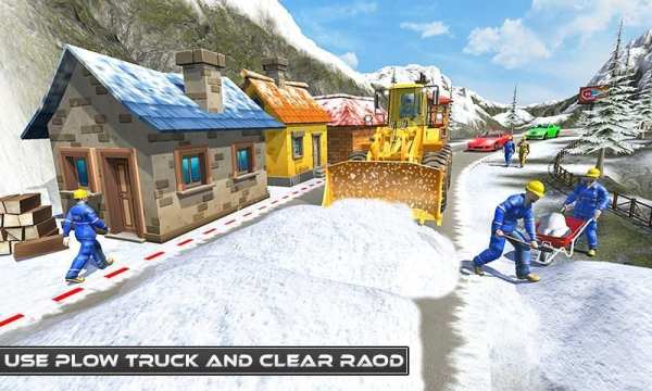 Uphill Snow Crane Excavator Simulator 2019 screenshot 7