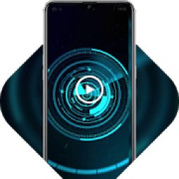 Science fiction future live wallpaper blue sci-fi आइकन