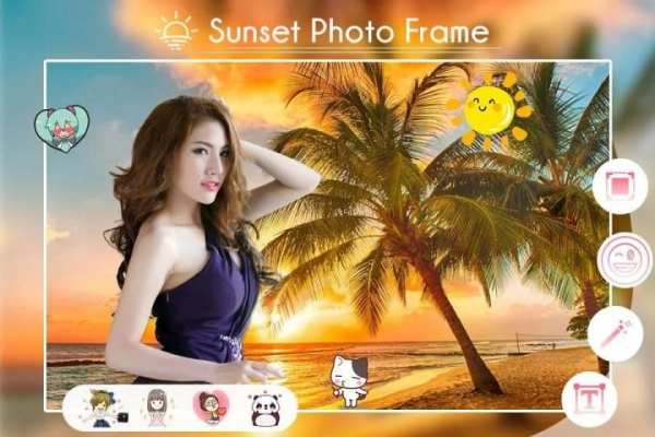 Sunset Photo Frame Editor 2019 स्क्रीनशॉट 5