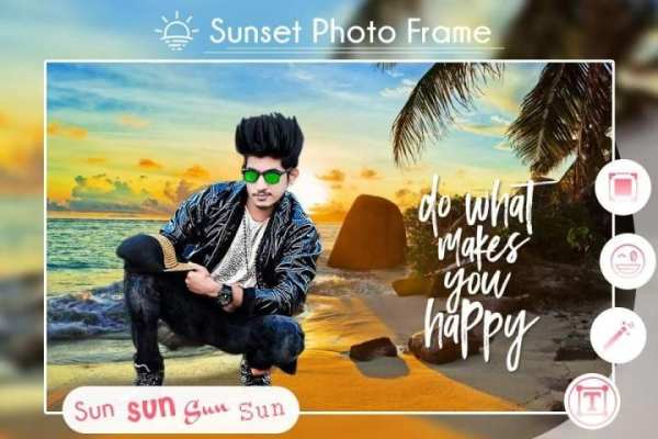 Sunset Photo Frame Editor 2019 स्क्रीनशॉट 3