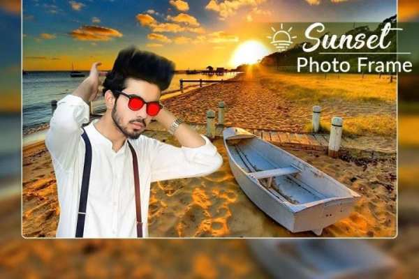 Sunset Photo Frame Editor 2019 स्क्रीनशॉट 1
