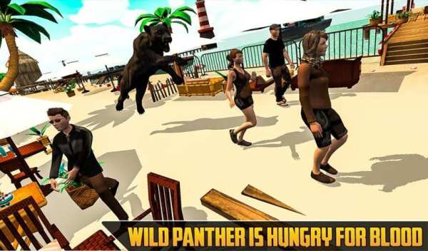 Angry Black Wild Panther Simulator 2019 स्क्रीनशॉट 1