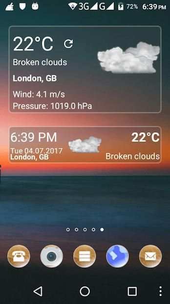 Weather Lite Go screenshot 1