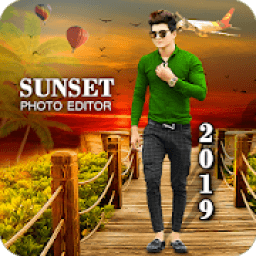 Sunset photo frame आइकन