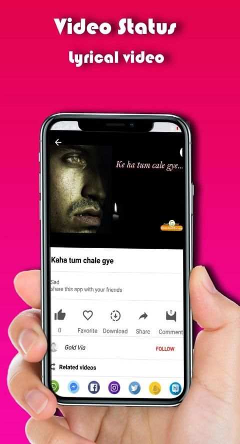 Gold vid Ststus - Video ststus & Status Download screenshot 2