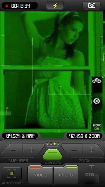 Night vision camera Simulated screenshot 1