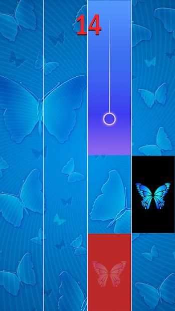 Blue Butterfly Piano Tiles 2019 screenshot 3