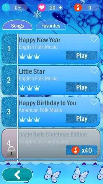 Blue Butterfly Piano Tiles 2019 screenshot 4