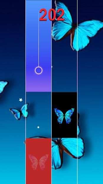 Blue Butterfly Piano Tiles 2019 screenshot 2