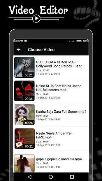 Video Editor with Music स्क्रीनशॉट 1
