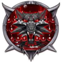 3D Iron Wolf Keyboard Theme