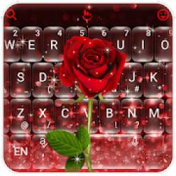 Red Rose Flower Keyboard Theme