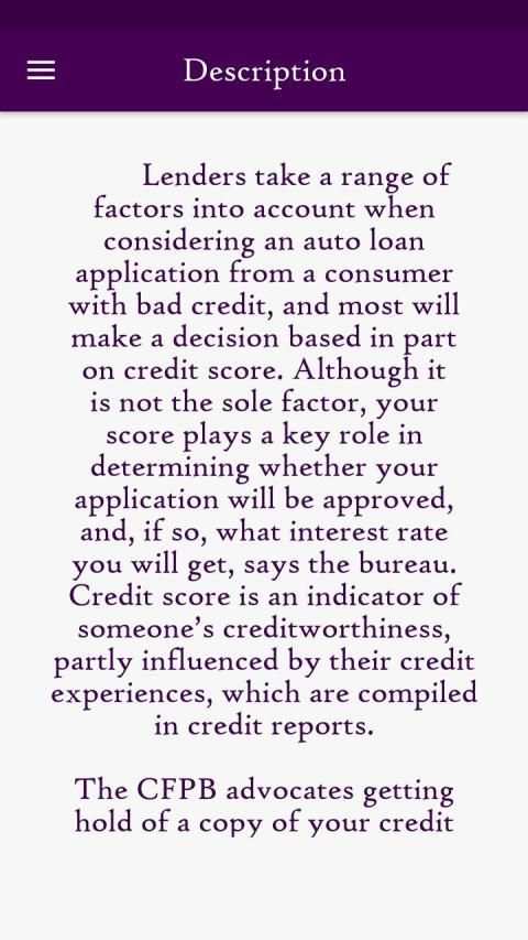 Bad Credit Car Loans screenshot 3