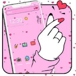 Pink Love You Theme icon