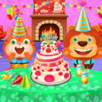 Birthday Party Celebrations: Pets Cooking Fun Game logo