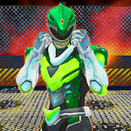 ikon Cyber ​​Ranger Ninja Melawan Perang Daya Punk Dino