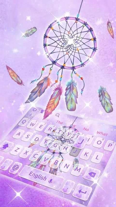 Purple Dreamcatcher Keyboard स्क्रीनशॉट 2