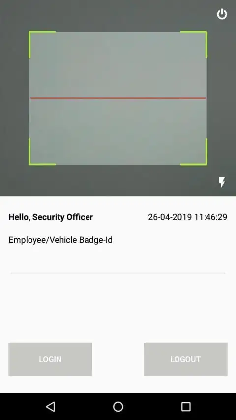CLMS Login-Logout app screenshot 1