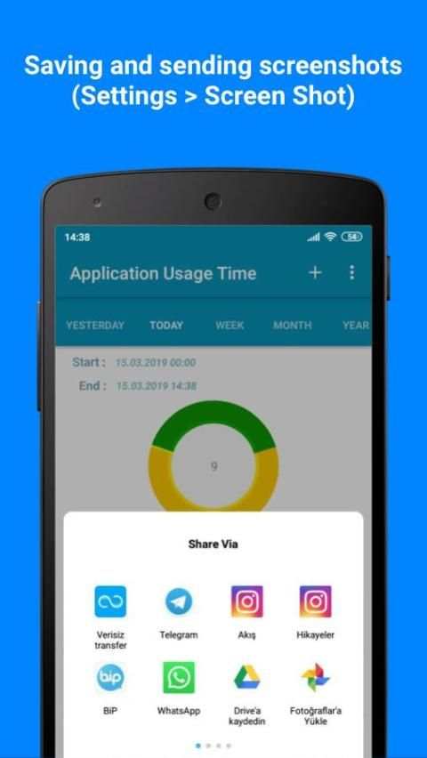 Application Usage Time / Uygulama Kullanım Süresi скриншот 2
