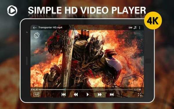 Simple 4k Video Player - Mx Player, No Ads 2 تصوير الشاشة