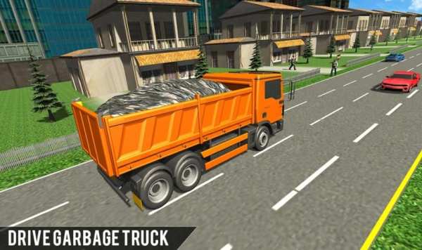 Off-Road Garbage Excavator Sim-City Clean Mission screenshot 8