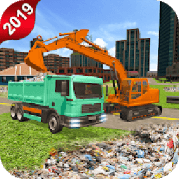 ikon Off-Road Garbage Excavator Sim-City Clean Mission