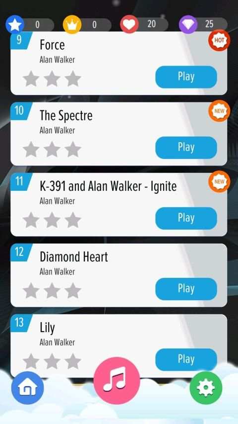 ALAN WALKER Piano Tiles screenshot 4