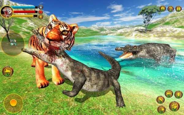 Wild Tiger Simulator 3d animal games स्क्रीनशॉट 16