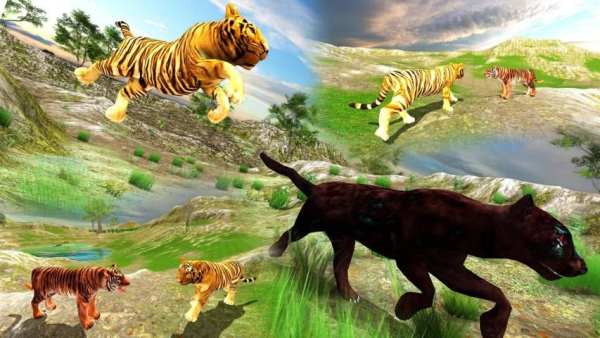 Wild Tiger Simulator 3d animal games स्क्रीनशॉट 7