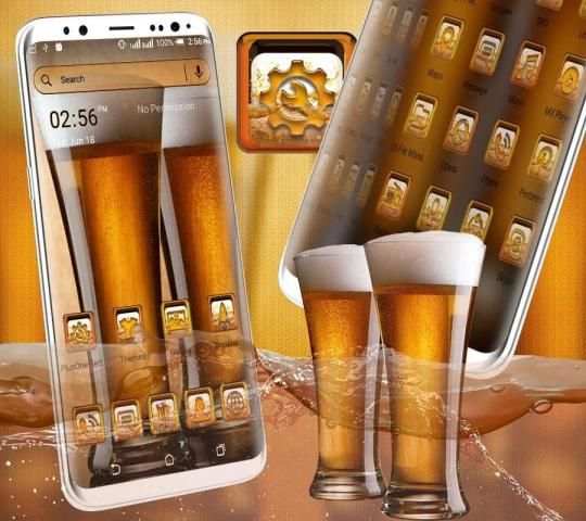 Beer Glass Launcher Theme स्क्रीनशॉट 4