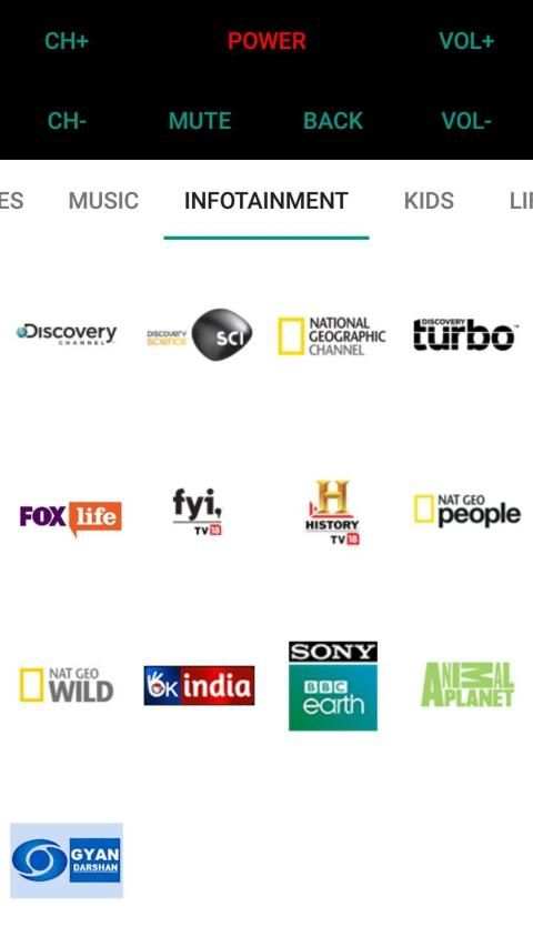OyeRemote (Remote control for DTH Set Top Box) screenshot 4