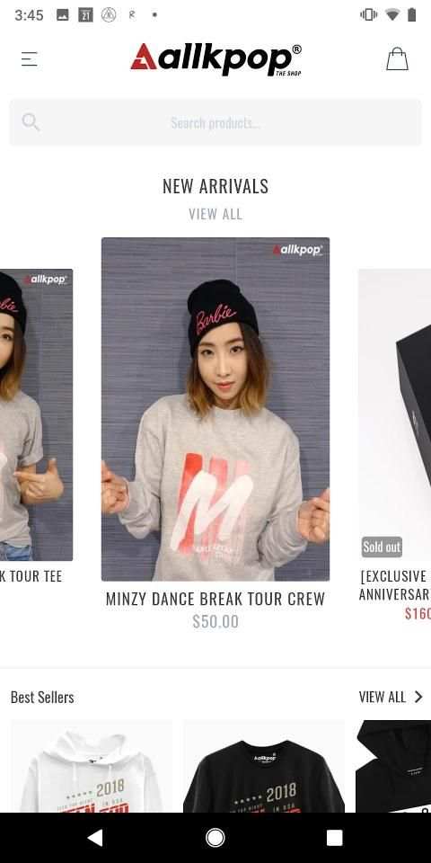 allkpop shop screenshot 3
