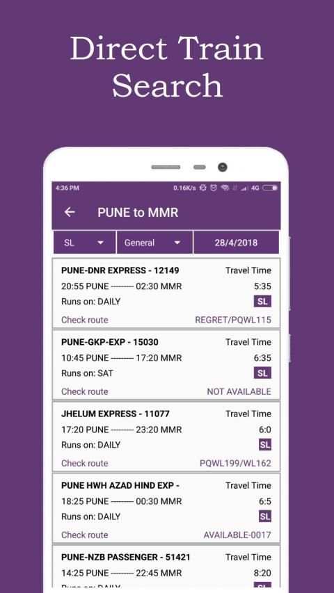Confirm Ticket Break Journey, Offline Live Status स्क्रीनशॉट 4
