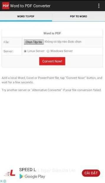 Converter Word To Free PDF Application screenshot 4