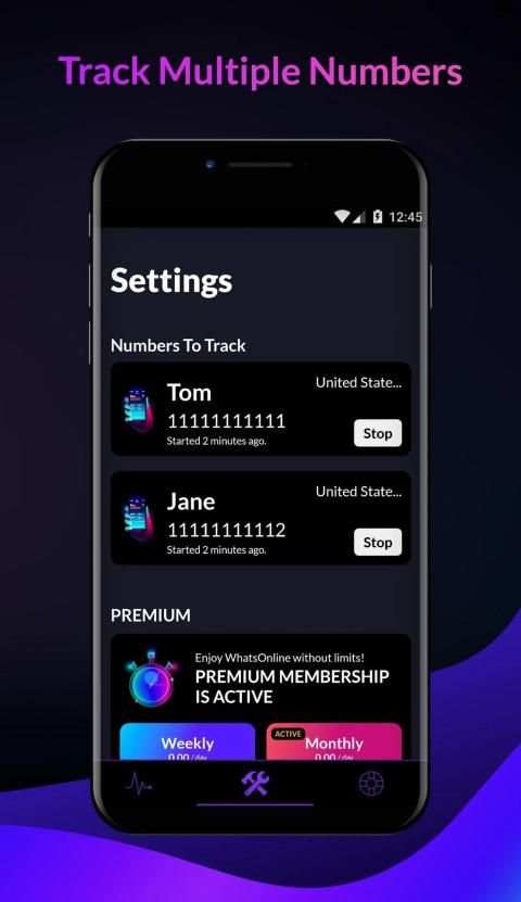 Online Tracker for WhatsApp: App Usage Tracker स्क्रीनशॉट 1