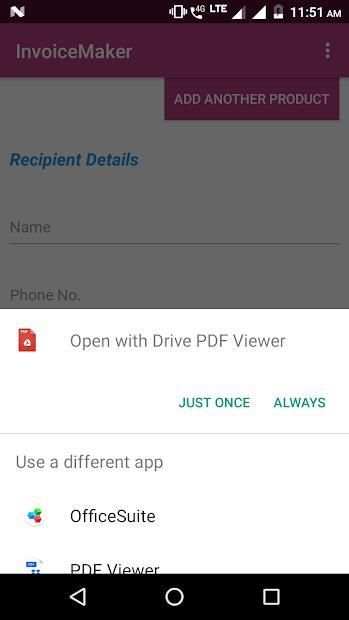 Invoice Maker स्क्रीनशॉट 2