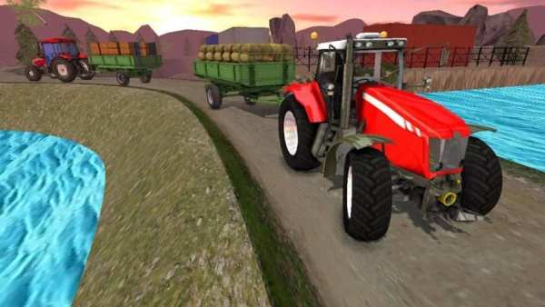 Dynamite Farming Cargo Tractor Trailer Driving screenshot 12