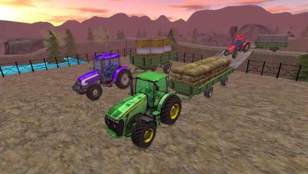 Dynamite Farming Cargo Tractor Trailer Driving screenshot 9