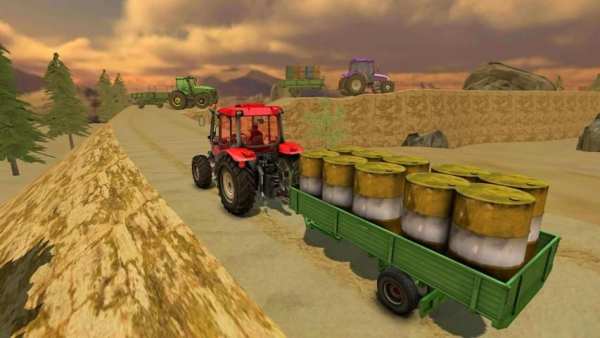Dynamite Farming Cargo Tractor Trailer Driving screenshot 4