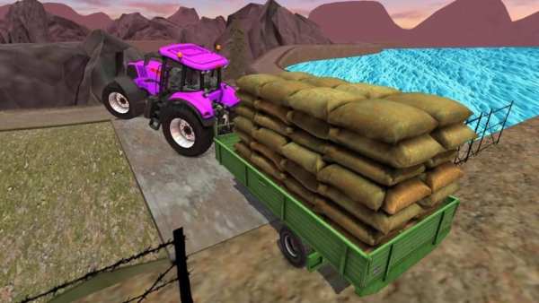 Dynamite Farming Cargo Tractor Trailer Driving screenshot 5