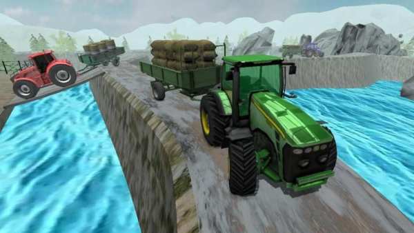 Dynamite Farming Cargo Tractor Trailer Driving screenshot 10