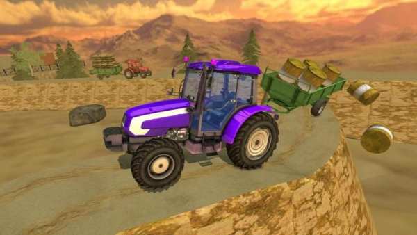 Dynamite Farming Cargo Tractor Trailer Driving screenshot 11