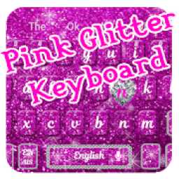 Pink Glitter Keyboard Theme आइकन